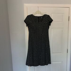 Sharon Young black‎ polka dot dress Size 10